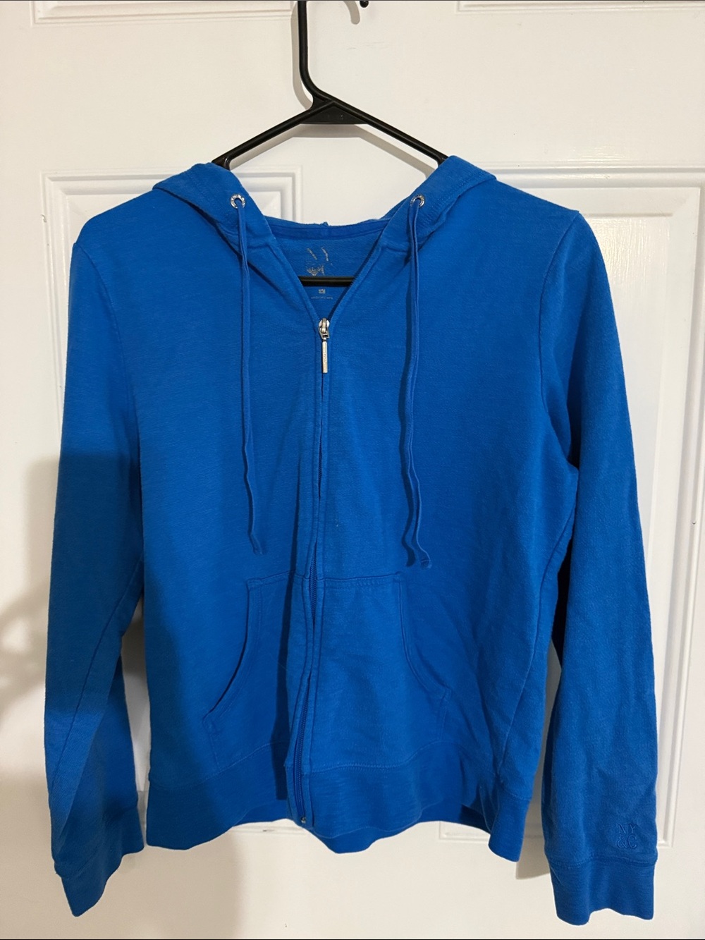New York & Company Royal Blue Zip-Up Hoodie